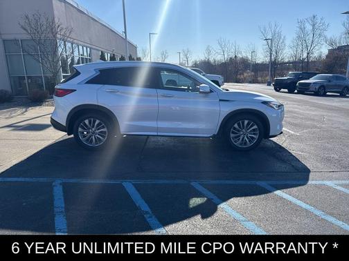 Radiant White 2023 INFINITI QX50 LUXE AWD