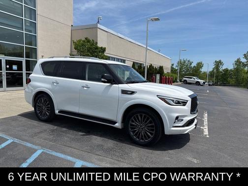 Moonstone White 2023 INFINITI QX80 PREMIUM SELECT AWD