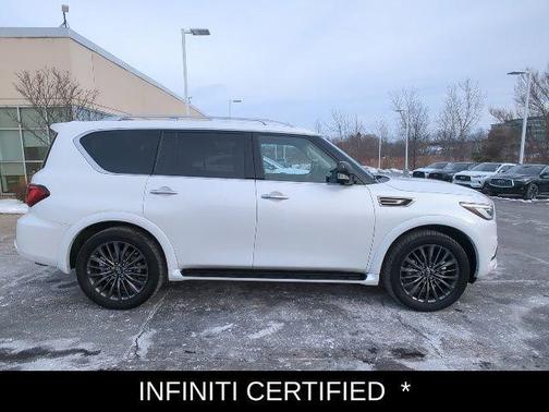 Moonstone White 2023 INFINITI QX80 PREMIUM SELECT AWD