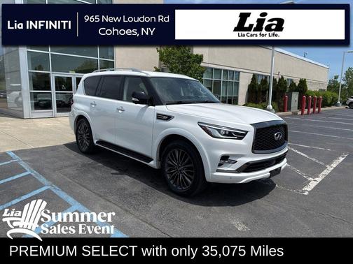 Moonstone White 2023 INFINITI QX80 PREMIUM SELECT AWD