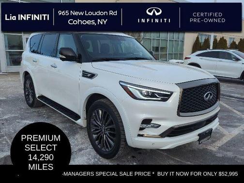 Moonstone White 2023 INFINITI QX80 PREMIUM SELECT AWD