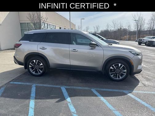 Warm Titanium 2023 INFINITI QX60 Luxe