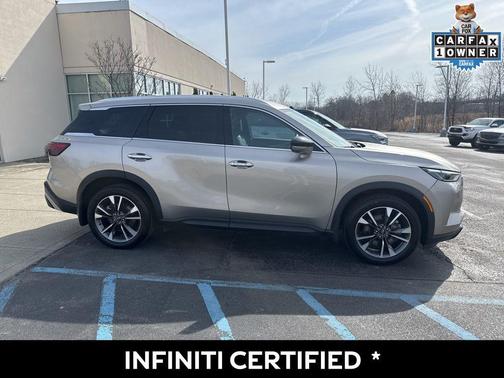 Warm Titanium 2023 INFINITI QX60 Luxe