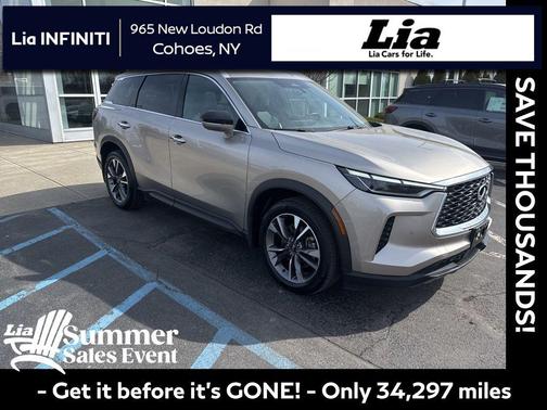 Warm Titanium 2023 INFINITI QX60 Luxe