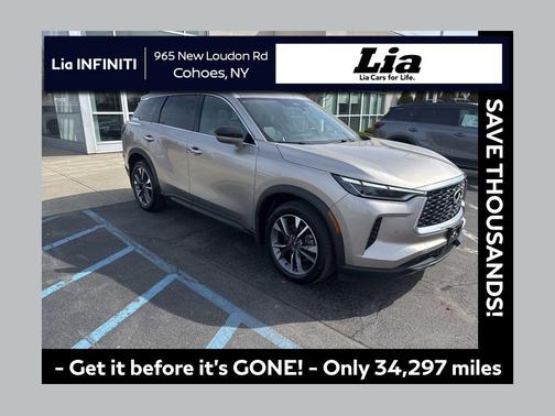 Warm Titanium 2023 INFINITI QX60 Luxe