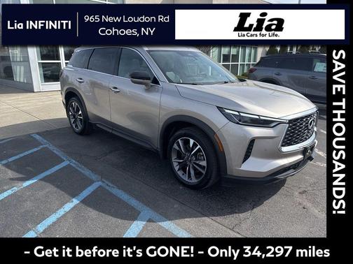 Warm Titanium 2023 INFINITI QX60 Luxe