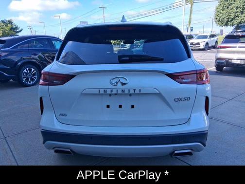 Radiant White 2023 INFINITI QX50 LUXE AWD