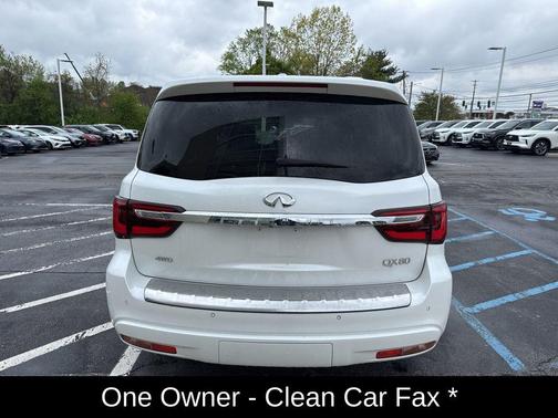 Moonstone White 2023 INFINITI QX80 SENSORY AWD