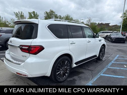 Moonstone White 2023 INFINITI QX80 SENSORY AWD