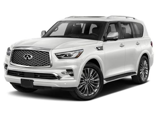 Moonstone White 2023 INFINITI QX80 SENSORY AWD
