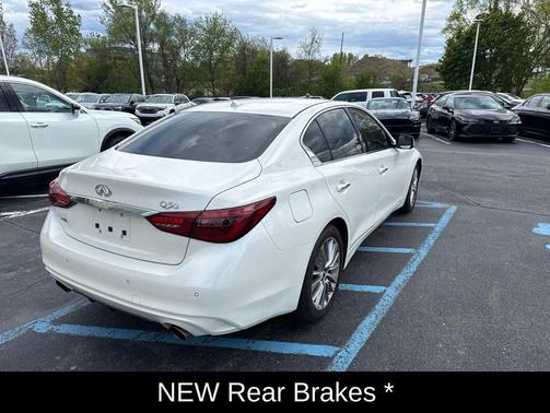 Majestic White 2023 INFINITI Q50 3.0t LUXE