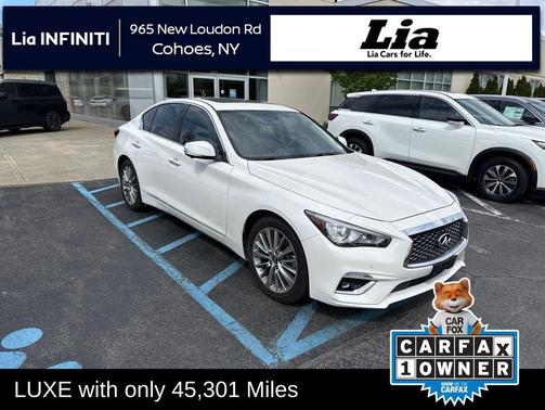 Majestic White 2023 INFINITI Q50 3.0t LUXE
