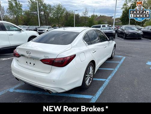 Majestic White 2023 INFINITI Q50 3.0t LUXE