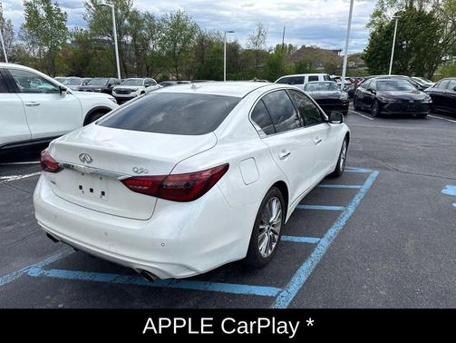 Majestic White 2023 INFINITI Q50 3.0t LUXE