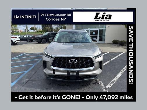 Warm Titanium 2022 INFINITI QX60 Luxe