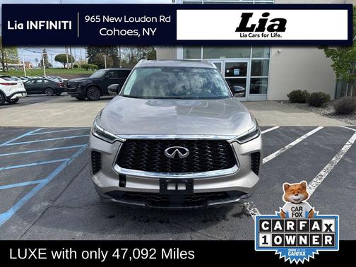 Warm Titanium 2022 INFINITI QX60 Luxe