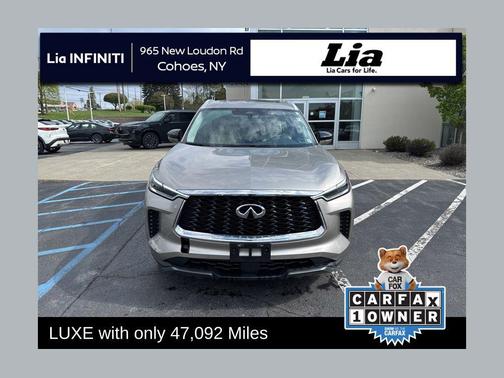 Warm Titanium 2022 INFINITI QX60 Luxe