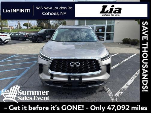 Warm Titanium 2022 INFINITI QX60 Luxe