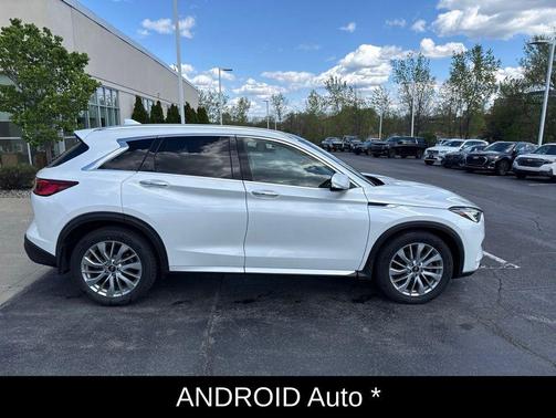 Radiant White 2023 INFINITI QX50 LUXE AWD