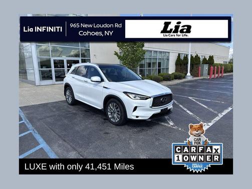 Radiant White 2023 INFINITI QX50 LUXE AWD