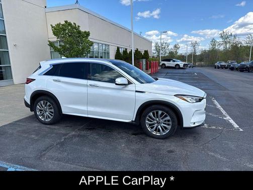 Radiant White 2023 INFINITI QX50 LUXE AWD