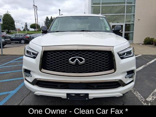Moonstone White 2023 INFINITI QX80 PREMIUM SELECT AWD