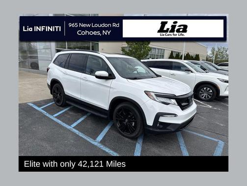 Platinum White Pearl 2022 Honda Pilot AWD Elite
