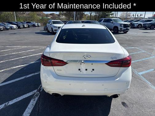 Pure White 2023 INFINITI Q50 3.0t LUXE