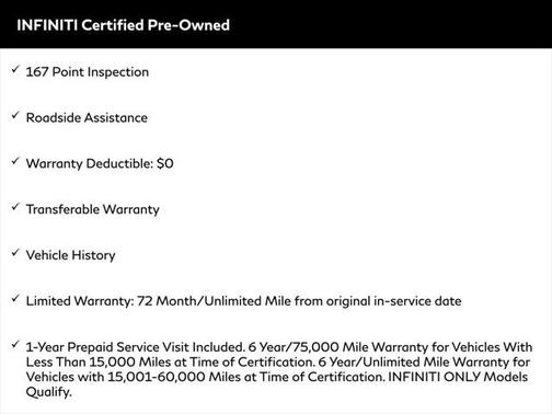 2022 INFINITI QX60 SENSORY