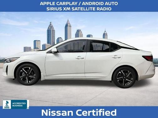 Aspen White 2025 Nissan Sentra SV