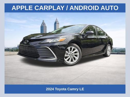 Midnight Black Metallic 2024 Toyota Camry LE