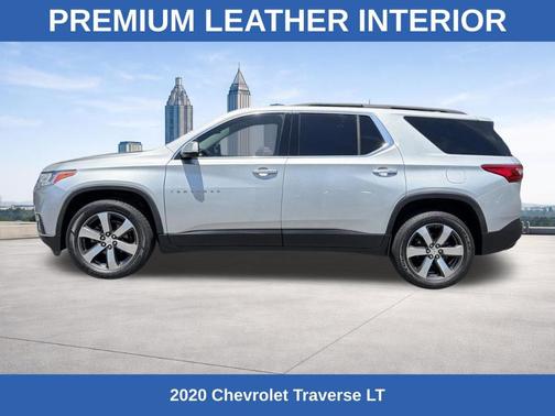 Silver Ice Metallic 2020 Chevrolet Traverse LT Leather