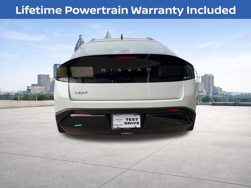 White / Black 2026 Nissan Leaf PLATINUM+
