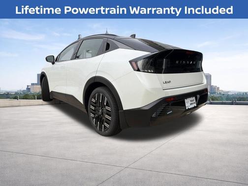 White / Black 2026 Nissan Leaf PLATINUM+