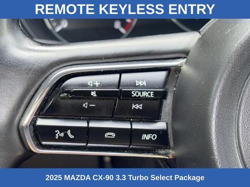 Jet Black Mica 2025 Mazda CX-90 SE