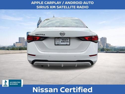 Cloud White 2025 Nissan Sentra SV