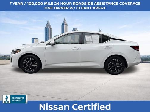 Cloud White 2025 Nissan Sentra SV