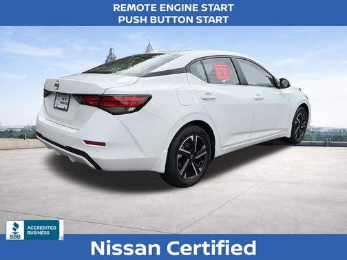 Cloud White 2025 Nissan Sentra SV