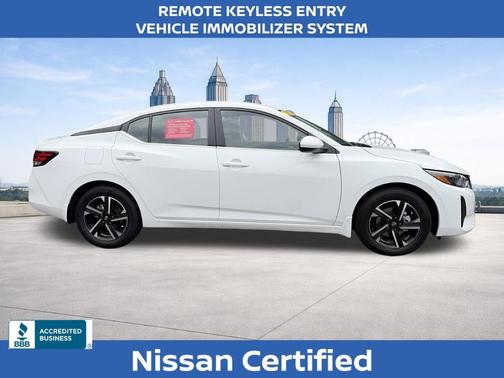 Cloud White 2025 Nissan Sentra SV