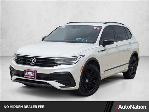 Oryx White Pearl 2022 Volkswagen Tiguan 2.0T SE R-Line Black