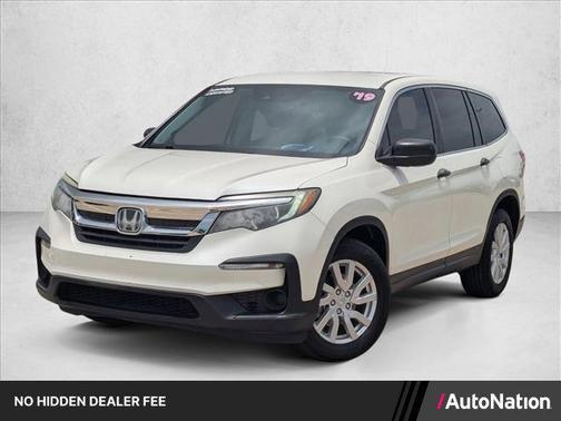 White Diamond Pearl 2019 Honda Pilot LX