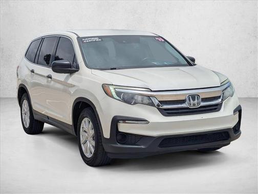 White Diamond Pearl 2019 Honda Pilot LX