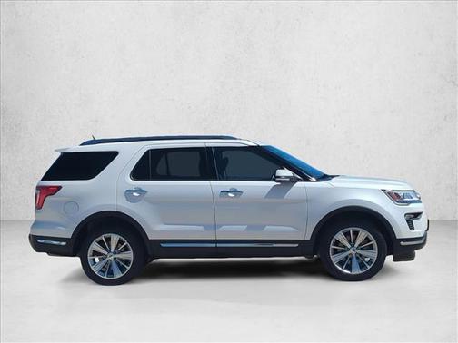 White Platinum Metallic Tri-Coat 2018 Ford Explorer Limited