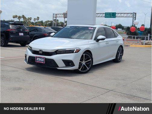 Platinum White Pearl 2024 Honda Civic Touring