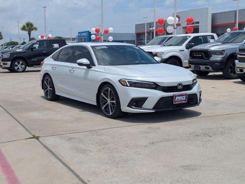Platinum White Pearl 2024 Honda Civic Touring