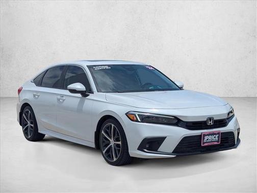Platinum White Pearl 2024 Honda Civic Touring