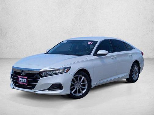 Platinum White Pearl 2021 Honda Accord LX 1.5T