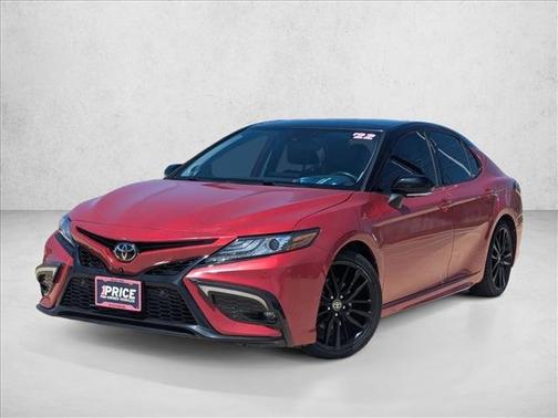 Supersonic Red/Midnight Black Metallic 2022 Toyota Camry XSE