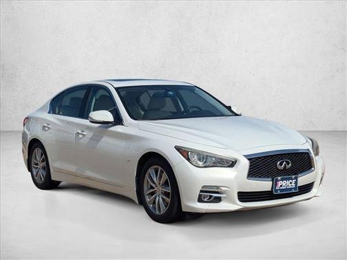 Moonlight White 2014 INFINITI Q50 Premium