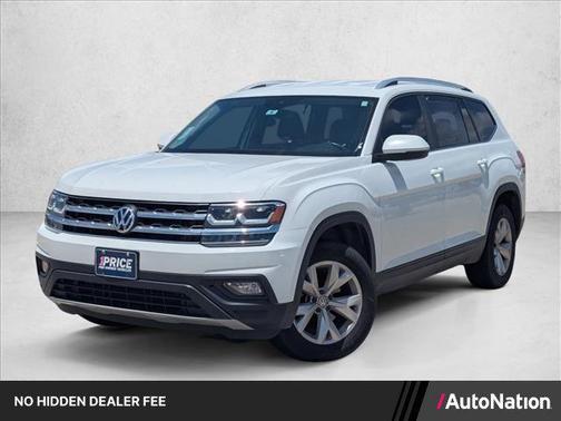Pure White 2018 Volkswagen Atlas 3.6L SE w/Technology